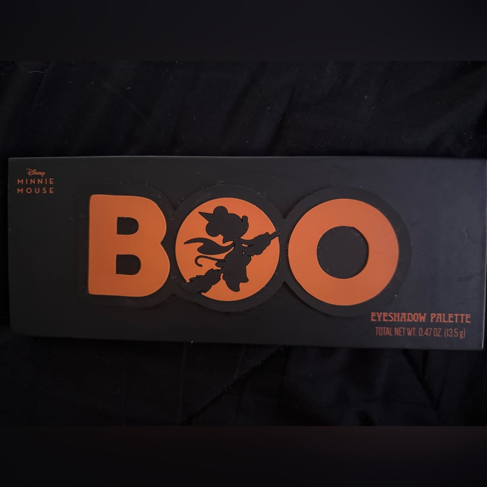 Boo Minnie Mouse Disney Halloween Eyeshadow Palette - Orange and Black